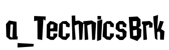 a_TechnicsBrk Font Image