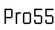 Pro55 Font Image
