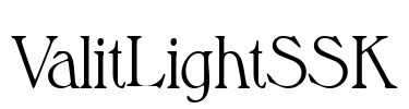 ValitLightSSK Font Image