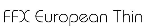 FFX European Thin Font Image