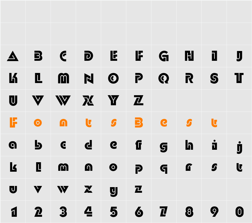 DublonC Character Map