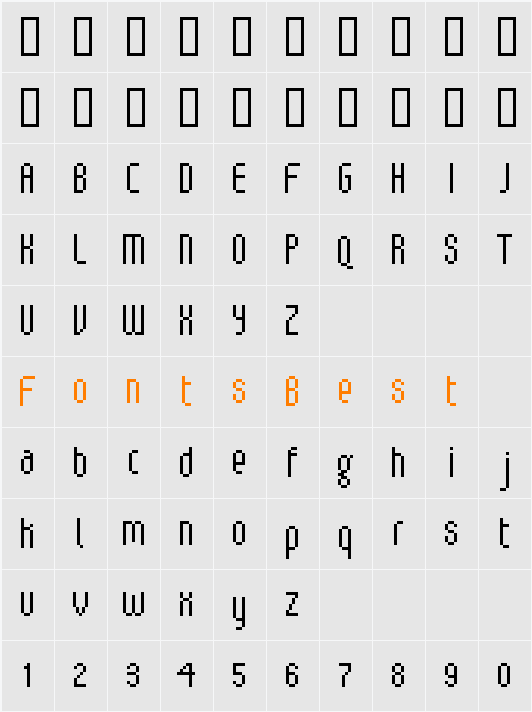 V5 Loxica Character Map