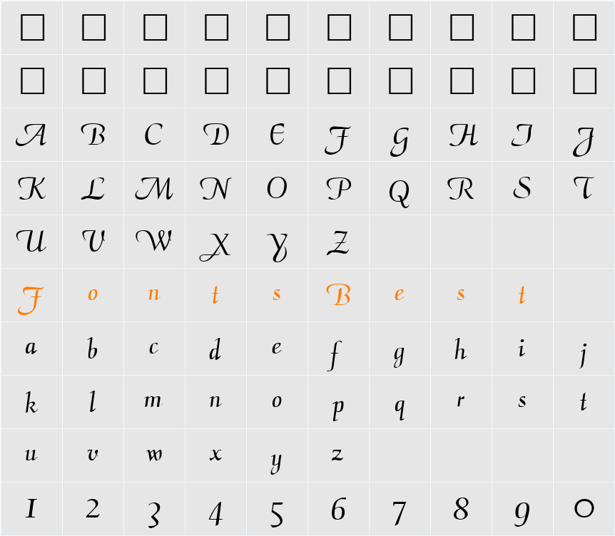 Jeunesse Character Map