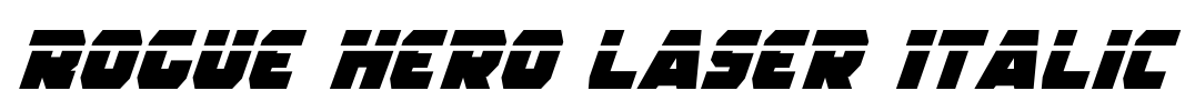 Rogue Hero Laser Italic