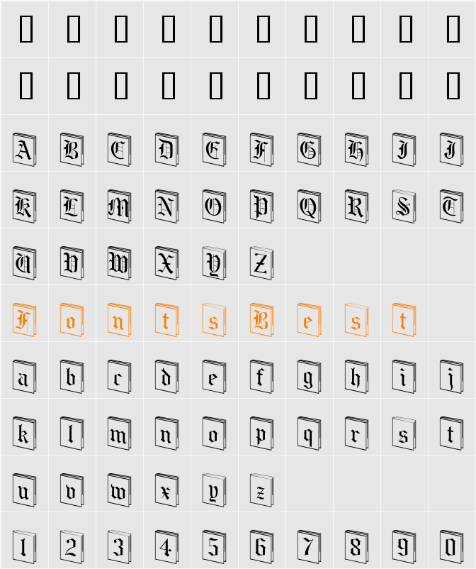 NewLibrary Character Map