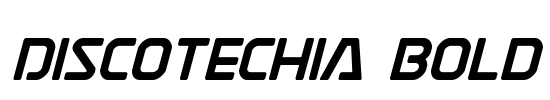 Discotechia Bold Font Image