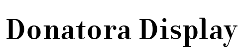 Donatora Display Font Image