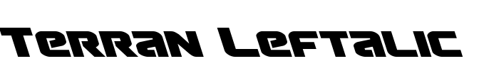 Terran Leftalic Font Image