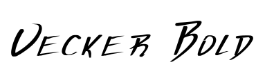Vecker Bold Font Image