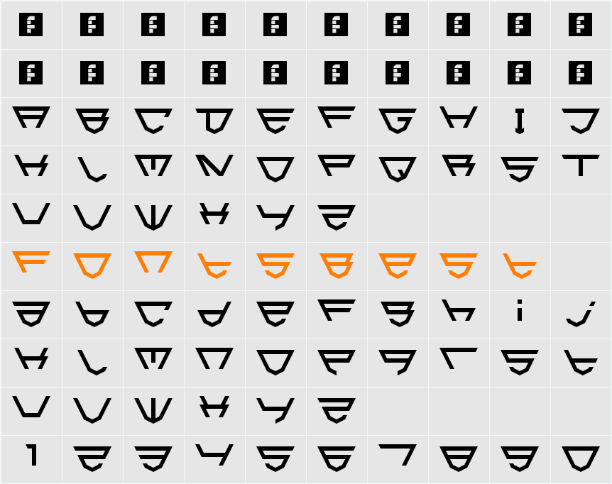 HTML5 Shield Character Map