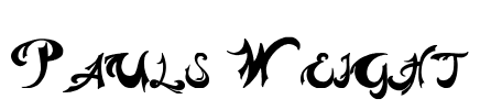 Pauls Weight Font Image