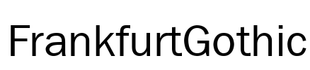 FrankfurtGothic Font Image