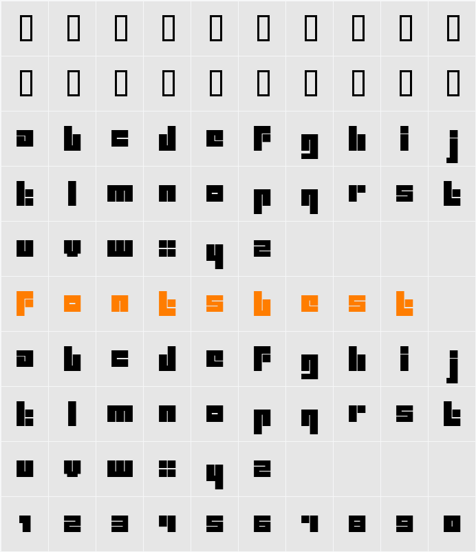 Collage Character Map
