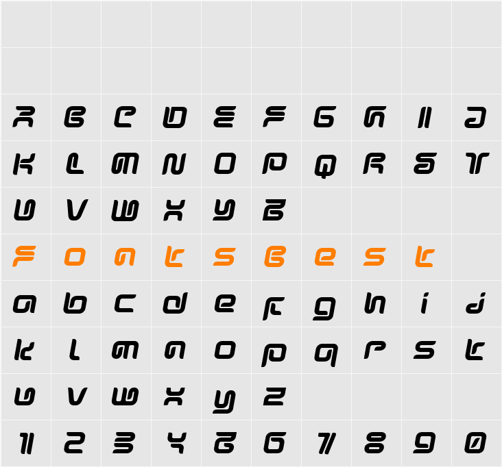 Sharp Character Map