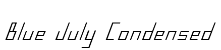 Blue July Condensed