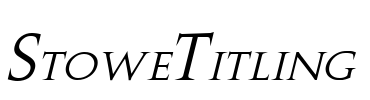 Stowe Titling Font Image