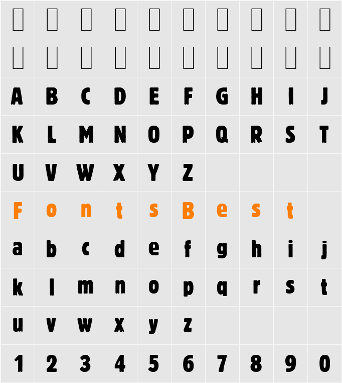 BlofeldCd Character Map