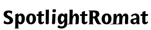 SpotlightRomat Font Image