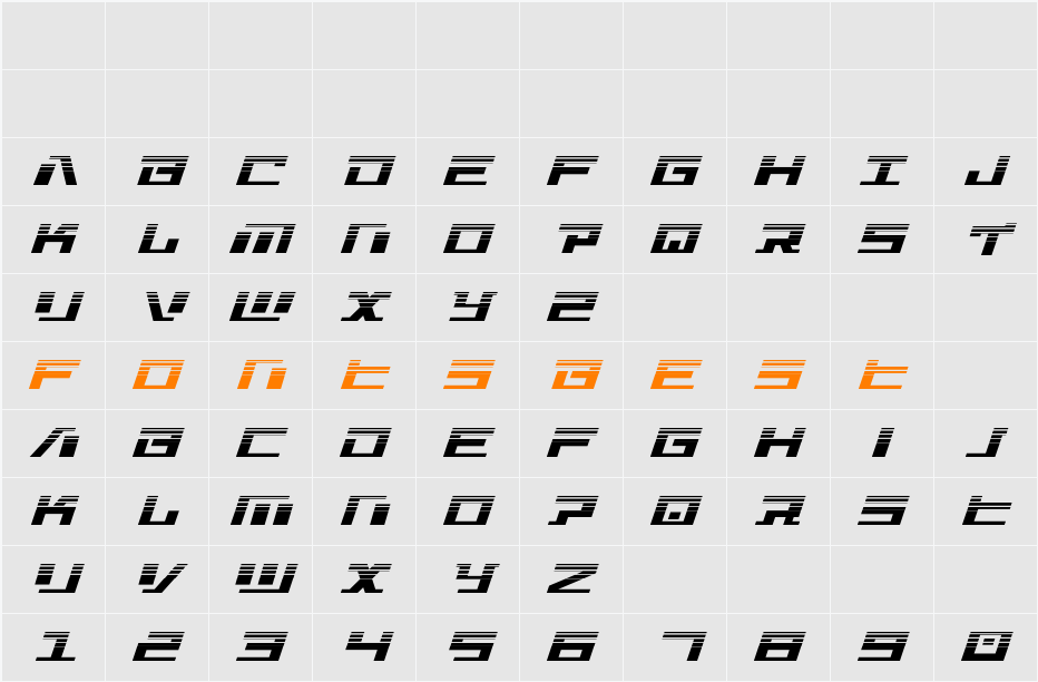 War Machine Halftone Character Map