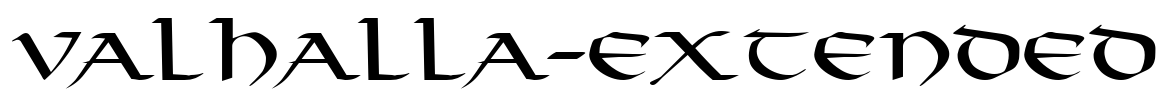 Valhalla-Extended Font Image