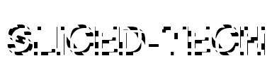 Sliced-Tech Font Image