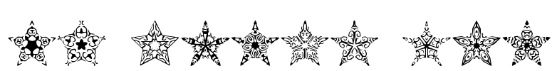 90 Stars BRK Font Image