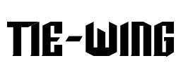 TIE-Wing Font Image