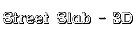 Street Slab - 3D