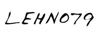 LEHN079 Font Image