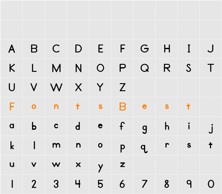 Primer Print Character Map