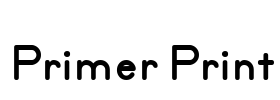 Primer Print Font Image