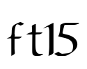 ft15 Font Image