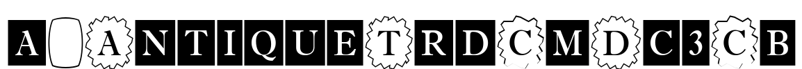 a_AntiqueTrdCmDc3Cb Font Image