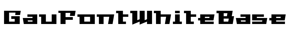 GauFontWhiteBase