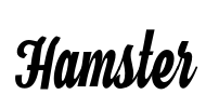 Hamster Font Image