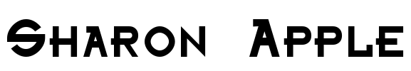 Sharon Apple Font Image