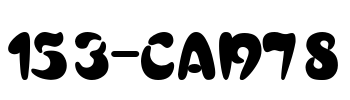 153-CAI978 Font Image