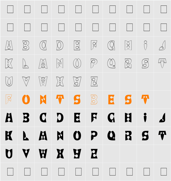 LoopDeLoop Character Map
