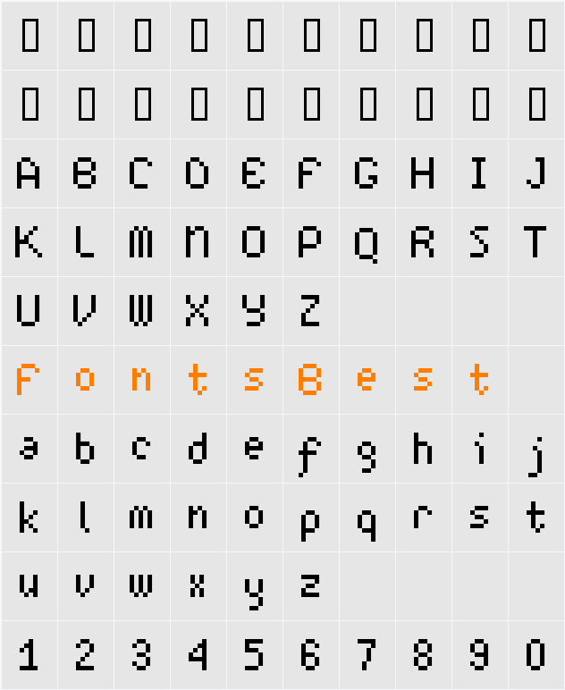screenyjubs Character Map