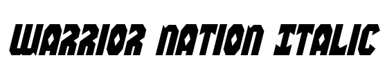 Warrior Nation Italic