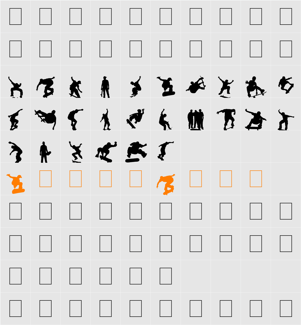 Board Dudes Character Map