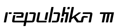 Republika III Font Image