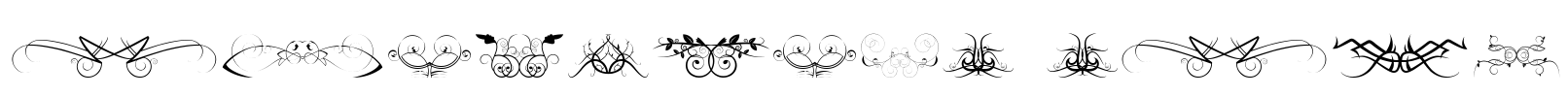 Ornaments soul Font Image