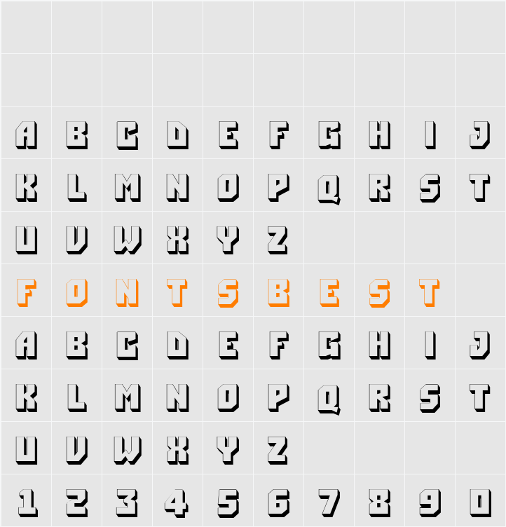 a_Simpler3D Character Map