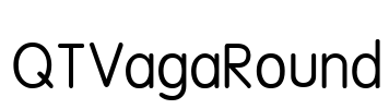 QTVagaRound Font Image