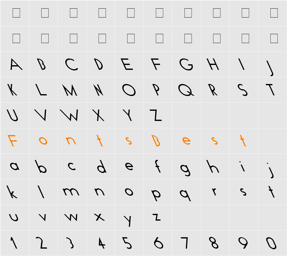 Geo Plain Lefty Character Map
