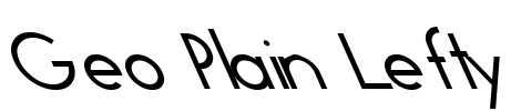 Geo Plain Lefty