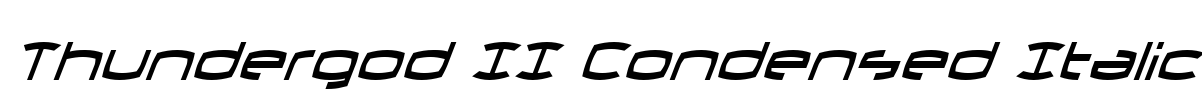 Thundergod II Condensed Italic