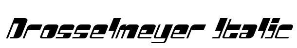 Drosselmeyer Italic Font Image
