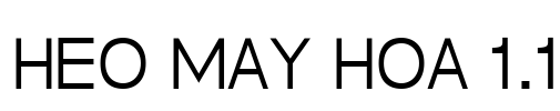Heo May Hoa 1.1 Font Image